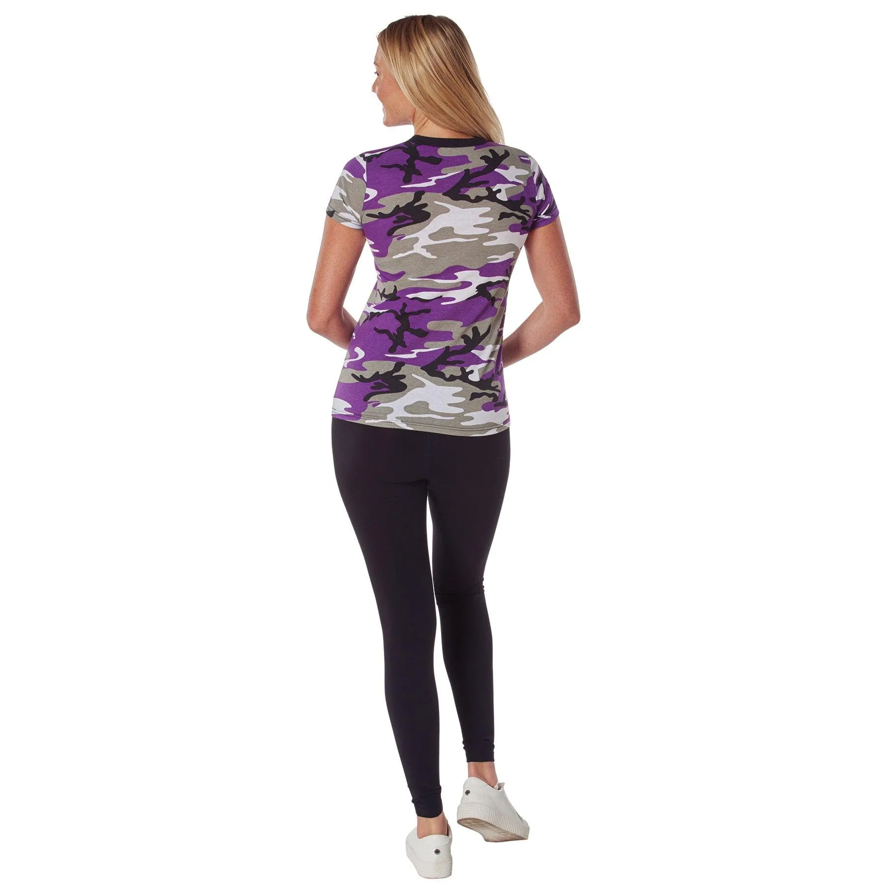 Womens Long Length Camo T-Shirt