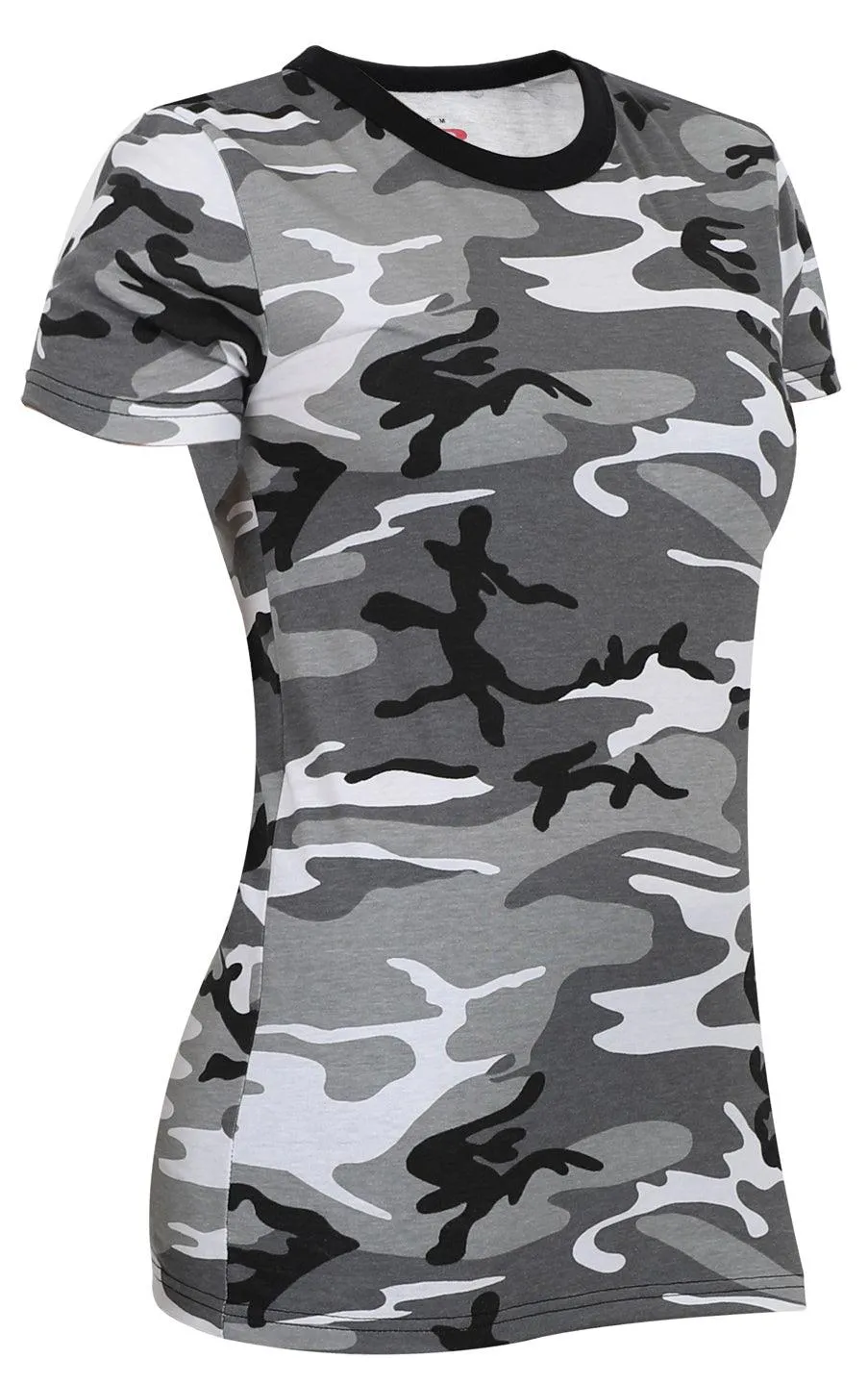 Womens Long Length Camo T-Shirt