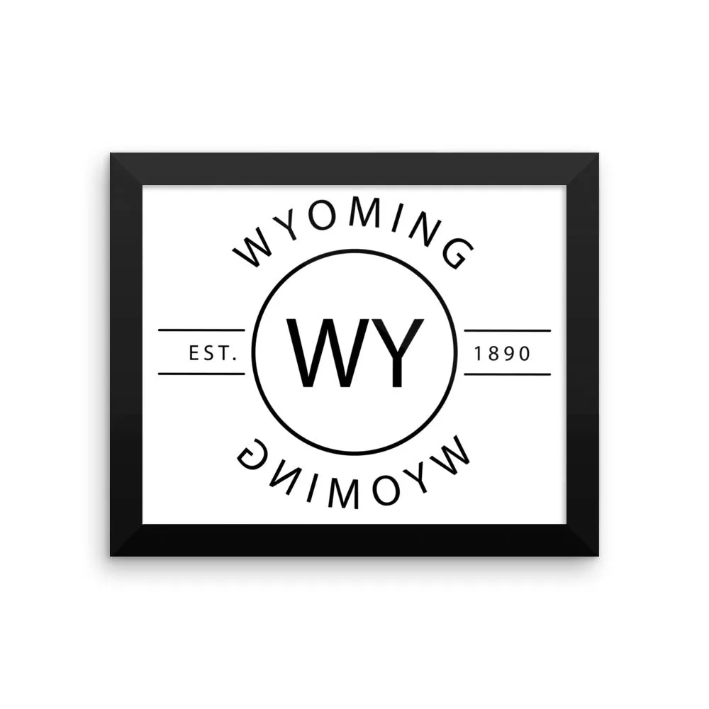 Wyoming - Framed Print - Reflections