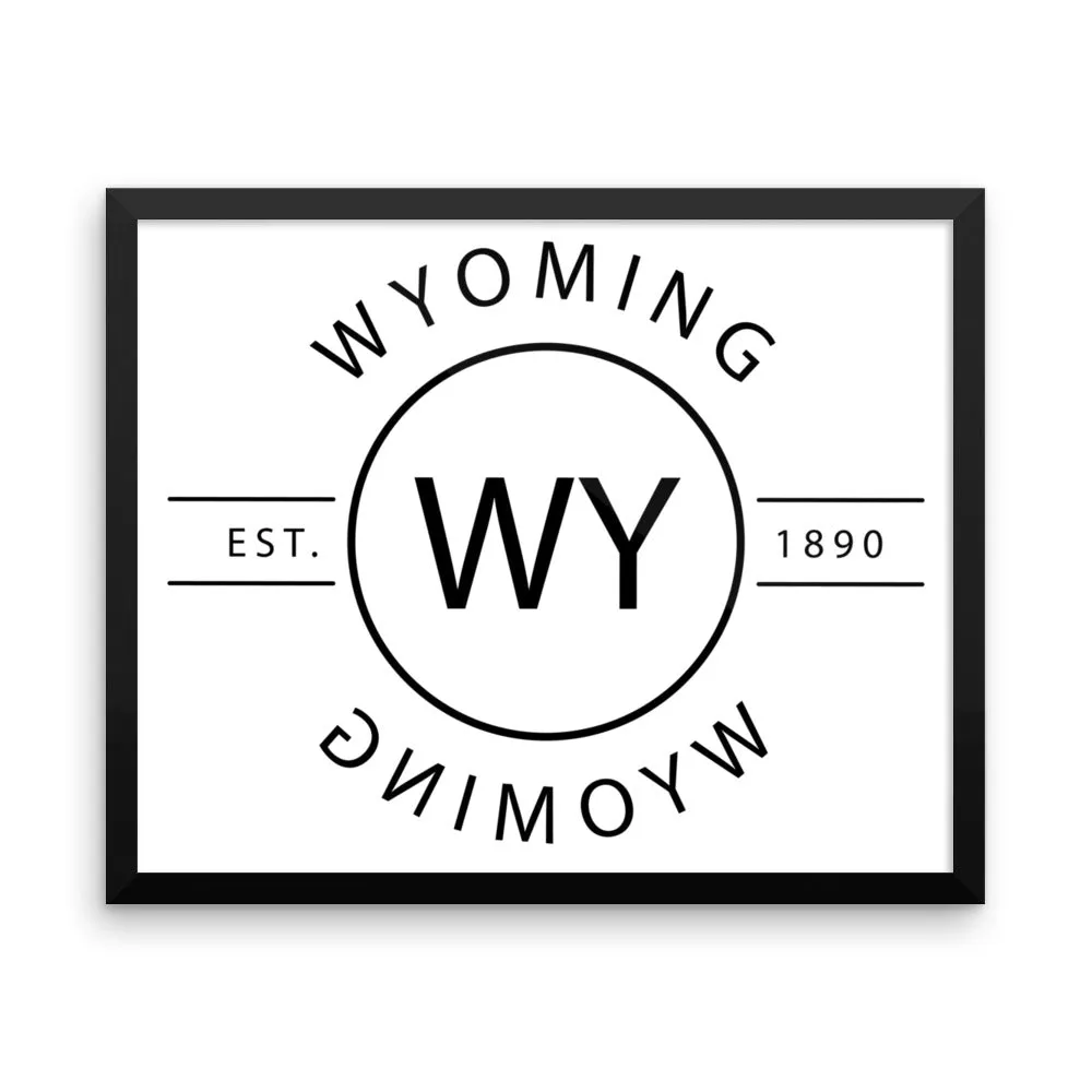 Wyoming - Framed Print - Reflections