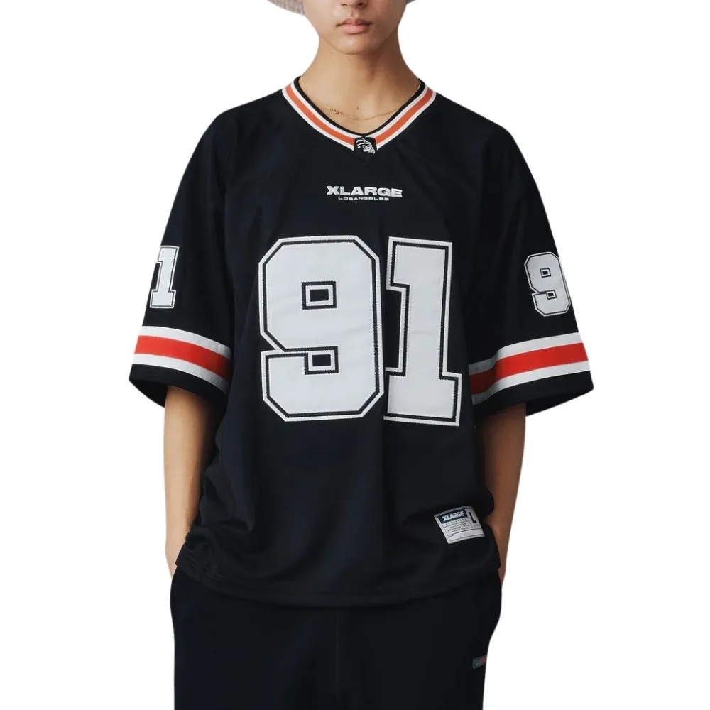 X-Large  |Unisex Street Style U-Neck Short Sleeves Oversized Logo